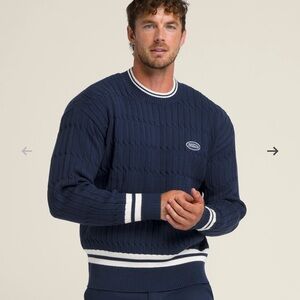 Wilson Unisex Tennis Club Cable Crewneck Sweater